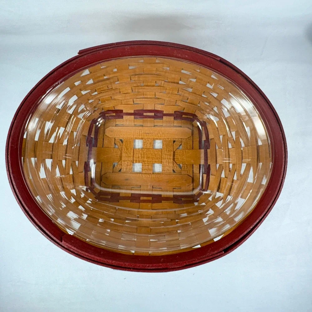 Longaberger Holly Berry 2011 Christmas Collection‎ Basket Lid Protector Red
